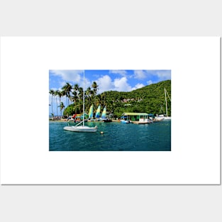 St. Lucia water toys Posters and Art